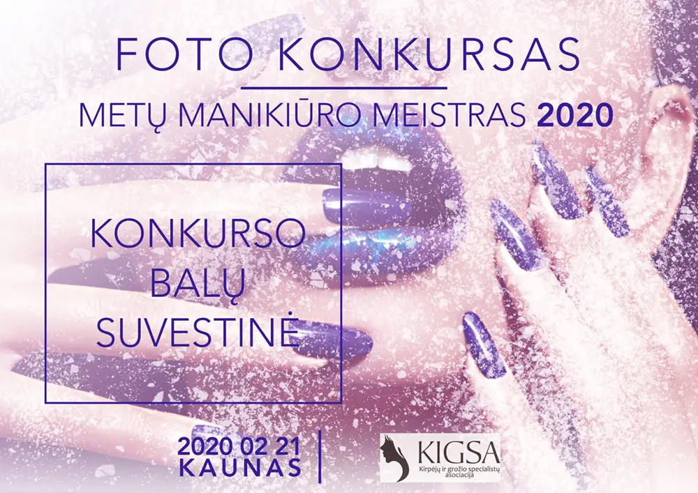 FOTO KONKURSO METŲ MANIKIŪRO MEISTRAS 2020 REZULTATAI