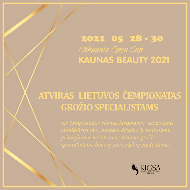 ATVIRO ČEMPIONATO KAUNAS BEAUTY 2021 – TVARKARAŠTIS