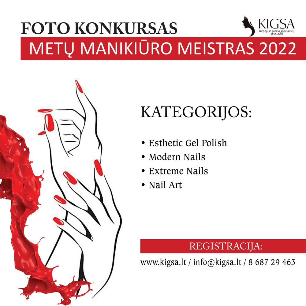 FOTO KONKURSAS METŲ MANIKIŪRO MEISTRAS 2022 – REGISTRACIJA