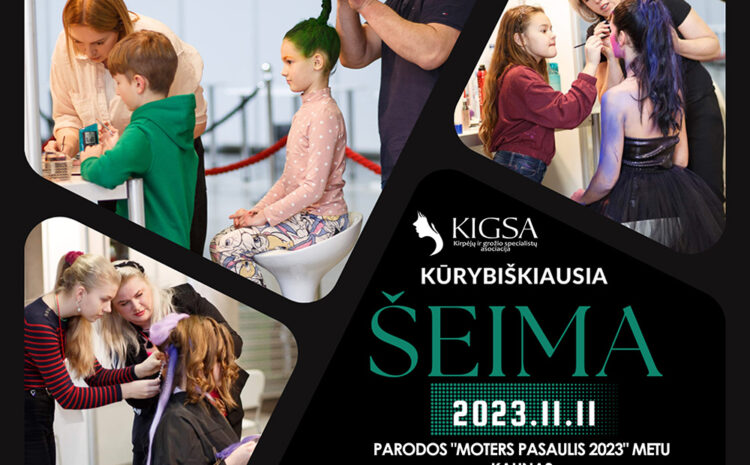  KAUNE VYKS KONKURSAS ŠEIMOMS – KŪRYBIŠKIAUSIA ŠEIMA (2023.11.11)
